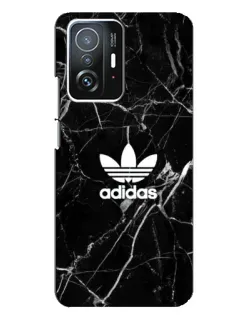 Чохол для Xiaomi 11T / 11T Pro з картинкою «Білий мармур Adidas»