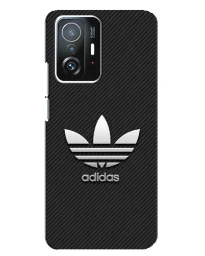 Чехол для Xiaomi 11T / 11T Pro с картинкой «Adidas Карбоновая текстура»