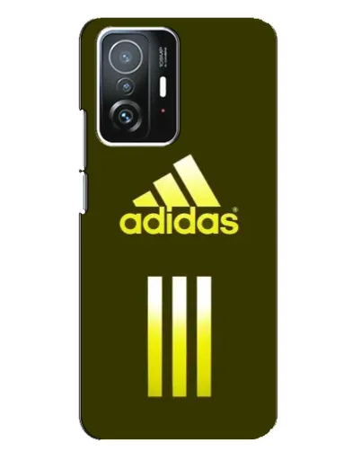 Чехол для Xiaomi 11T / 11T Pro с картинкой «Оливковый градиент Adidas»