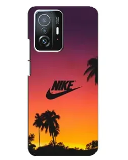 Чехол для Xiaomi 11T / 11T Pro с картинкой «Nike на закате солнца» Чехол для Xiaomi 11T / 11T Pro с картинкой «Nike на закате солнца»