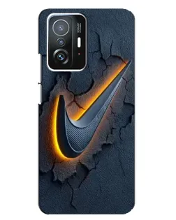Чехол для Xiaomi 11T / 11T Pro с картинкой «Объемный логотип Найк» Чехол для Xiaomi 11T / 11T Pro с картинкой «Объемный логотип Найк»