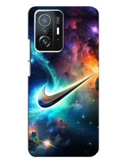 Чехол для Xiaomi 11T / 11T Pro с картинкой «Космический Nike Swoosh» Чехол для Xiaomi 11T / 11T Pro с картинкой «Космический Nike Swoosh»