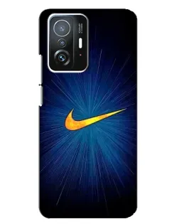 Чехол для Xiaomi 11T / 11T Pro с картинкой «Синий пульс Nike» Чехол для Xiaomi 11T / 11T Pro с картинкой «Синий пульс Nike»