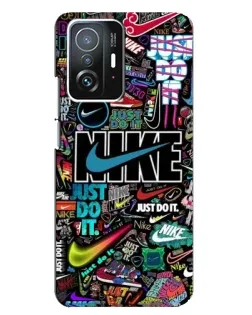 Чехол для Xiaomi 11T / 11T Pro с картинкой «Яркий коллаж Nike» Чехол для Xiaomi 11T / 11T Pro с картинкой «Яркий коллаж Nike»