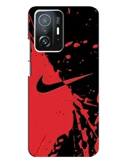 Чехол для Xiaomi 11T / 11T Pro с картинкой «Красные брызги Nike» Чехол для Xiaomi 11T / 11T Pro с картинкой «Красные брызги Nike»
