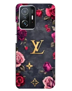 Чохол для Xiaomi 11T / 11T Pro з картинкою «Квітковий Louis Vuitton»