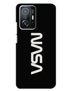 Чохол для Xiaomi 11T / 11T Pro з картинкою «NASA — вертикальний логотип»