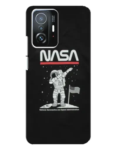 Чохол для Xiaomi 11T / 11T Pro з картинкою «NASA — крокуємо по Місяцю»