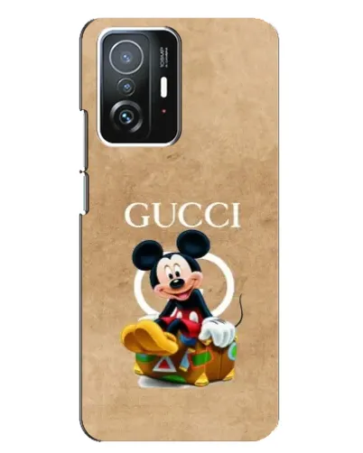 Чохол для Xiaomi 11T / 11T Pro з картинкою «Міккі Маус Gucci — крафт»