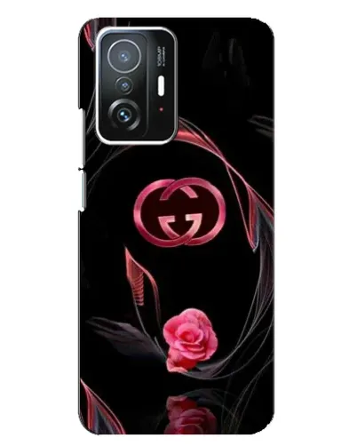 Чохол для Xiaomi 11T / 11T Pro з картинкою «Gucci — неонова троянда»