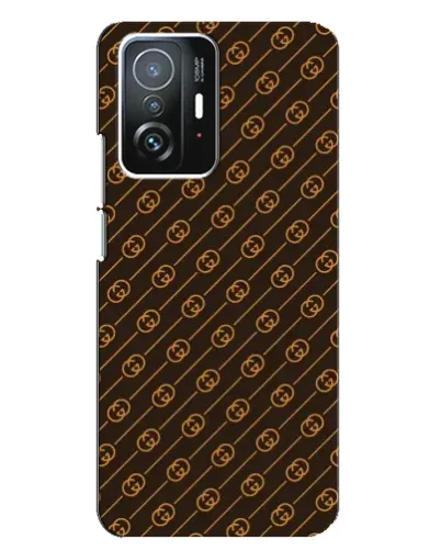 Чохол для Xiaomi 11T / 11T Pro з картинкою «Gucci — золоті діагоналі»