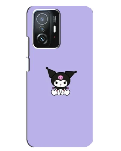 Чехол для Xiaomi 11T / 11T Pro с картинкой «Kuromi — фиолетовый минимализм»