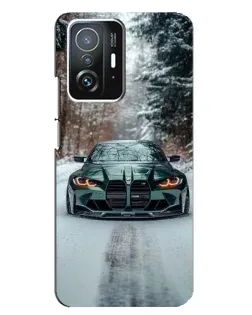 Чохол для Xiaomi 11T / 11T Pro з картинкою «BMW у зимовому лісі» Чохол для Xiaomi 11T / 11T Pro з картинкою «BMW у зимовому лісі»