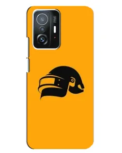 Чохол для Xiaomi 11T / 11T Pro з картинкою «PUBG — золотий шолом»