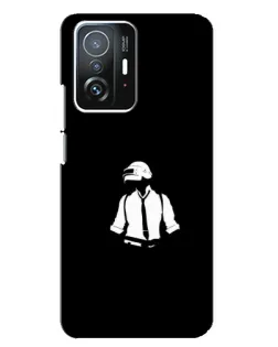 Чохол для Xiaomi 11T / 11T Pro з картинкою «PUBG — білий шолом»