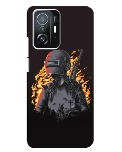 Чохол для Xiaomi 11T / 11T Pro з картинкою «PUBG — вогняний силует» Чохол для Xiaomi 11T / 11T Pro з картинкою «PUBG — вогняний силует»