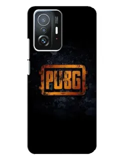 Чохол для Xiaomi 11T / 11T Pro з картинкою «PUBG — золотий логотип»