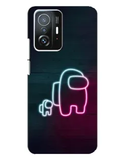 Чехол для Xiaomi 11T / 11T Pro с картинкой «Among Us неон-арт» Чехол для Xiaomi 11T / 11T Pro с картинкой «Among Us неон-арт»