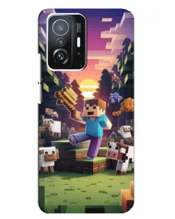 Чохол для Xiaomi 11T / 11T Pro з картинкою «Стів на фермі» Чохол для Xiaomi 11T / 11T Pro з картинкою «Стів на фермі»