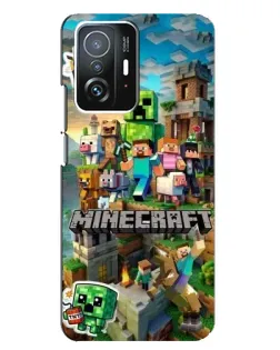 Чохол для Xiaomi 11T / 11T Pro з картинкою «Замок Minecraft»