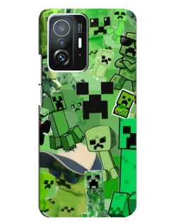 Чохол для Xiaomi 11T / 11T Pro з картинкою «Кріпери Minecraft»