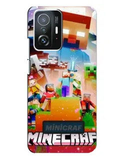 Чохол для Xiaomi 11T / 11T Pro з картинкою «Minecraft герої гри»