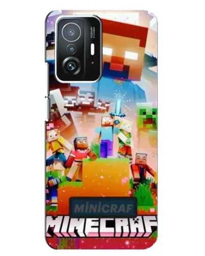 Чехол для Xiaomi 11T / 11T Pro с картинкой «Minecraft герои игры»