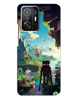 Чохол для Xiaomi 11T / 11T Pro з картинкою «Ендермен у лісі»