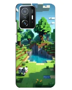 Чохол для Xiaomi 11T / 11T Pro з картинкою «Minecraft літній день»