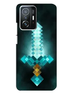 Чохол для Xiaomi 11T / 11T Pro з картинкою «Алмазний меч неон»