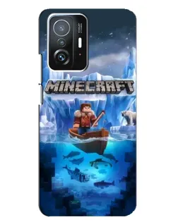 Чохол для Xiaomi 11T / 11T Pro з картинкою «Minecraft льодянийсвіт»