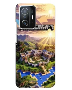 Чохол для Xiaomi 11T / 11T Pro з картинкою «Minecraft панорама»