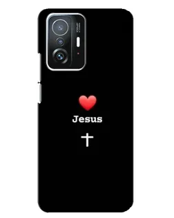 Чехол для Xiaomi 11T / 11T Pro с картинкой «Сердце - Jesus» Чехол для Xiaomi 11T / 11T Pro с картинкой «Сердце - Jesus»