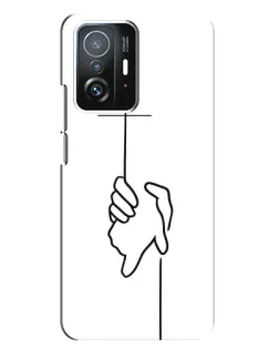 Чехол для Xiaomi 11T / 11T Pro с картинкой «Рука держит» Чехол для Xiaomi 11T / 11T Pro с картинкой «Рука держит»