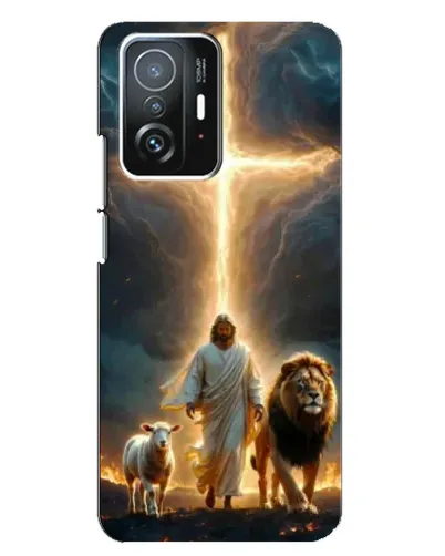 Чехол для Xiaomi 11T / 11T Pro с картинкой «Лев Иуды и Свет» Чехол для Xiaomi 11T / 11T Pro с картинкой «Лев Иуды и Свет»