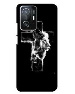 Чехол для Xiaomi 11T / 11T Pro с картинкой «Сияющий крест Jesus»