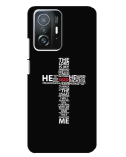 Чехол для Xiaomi 11T / 11T Pro с картинкой «Текстовый крест»