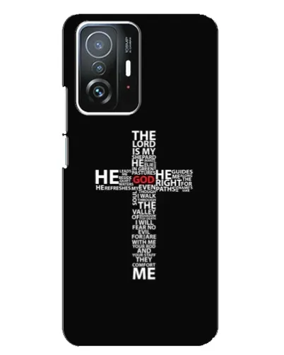 Чехол для Xiaomi 11T / 11T Pro с картинкой «Текстовый крест» Чехол для Xiaomi 11T / 11T Pro с картинкой «Текстовый крест»