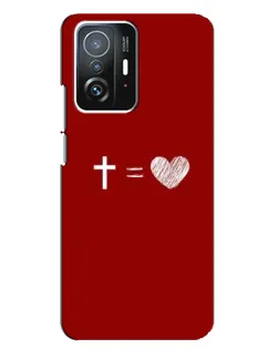 Чехол для Xiaomi 11T / 11T Pro с картинкой «Уравнение любви»