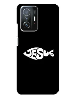 Чехол для Xiaomi 11T / 11T Pro с картинкой «Рыба Jesus»