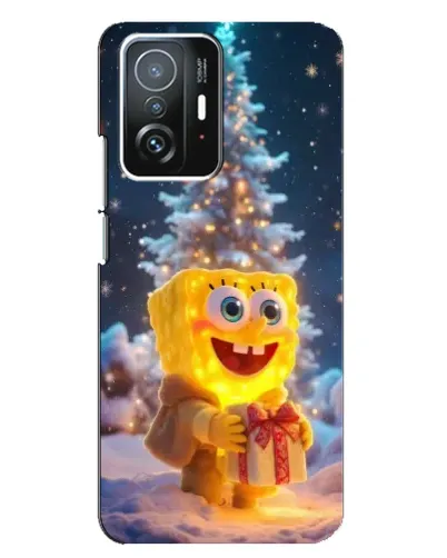 Чехол для Xiaomi 11T / 11T Pro с картинкой «Рождественский Спанч Боб» Чехол для Xiaomi 11T / 11T Pro с картинкой «Рождественский Спанч Боб»