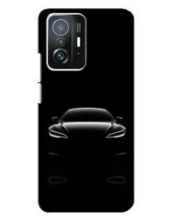 Чохол для Xiaomi 11T / 11T Pro з картинкою «Силует Tesla Night»