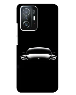 Чохол для Xiaomi 11T / 11T Pro з картинкою «Фари Tesla Night»