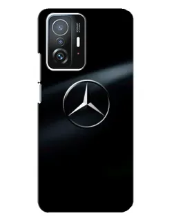 Чехол для Xiaomi 11T / 11T Pro с картинкой «Mercedes на металле» Чехол для Xiaomi 11T / 11T Pro с картинкой «Mercedes на металле»