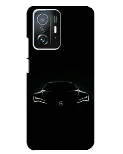 Чехол для Xiaomi 11T / 11T Pro с картинкой «Mercedes — силуэт авто» Чехол для Xiaomi 11T / 11T Pro с картинкой «Mercedes — силуэт авто»