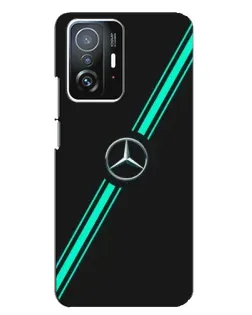 Чехол для Xiaomi 11T / 11T Pro с картинкой «Спортивные линии Mercedes» Чехол для Xiaomi 11T / 11T Pro с картинкой «Спортивные линии Mercedes»