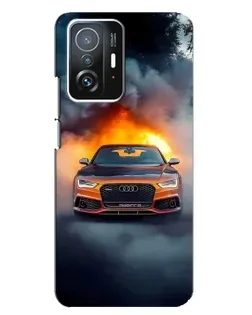 Чохол для Xiaomi 11T / 11T Pro з картинкою «Audi у вогняному диму» Чохол для Xiaomi 11T / 11T Pro з картинкою «Audi у вогняному диму»