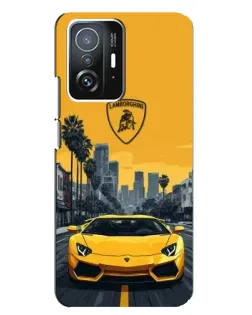 Чохол для Xiaomi 11T / 11T Pro з картинкою «Жовтий Lamborghini місто» Чохол для Xiaomi 11T / 11T Pro з картинкою «Жовтий Lamborghini місто»