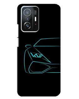 Чохол для Xiaomi 11T / 11T Pro з картинкою «Блакитний силует Lamborghini» Чохол для Xiaomi 11T / 11T Pro з картинкою «Блакитний силует Lamborghini»