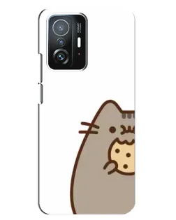 Чехол для Xiaomi 11T / 11T Pro с картинкой «Пушин с печеньем»